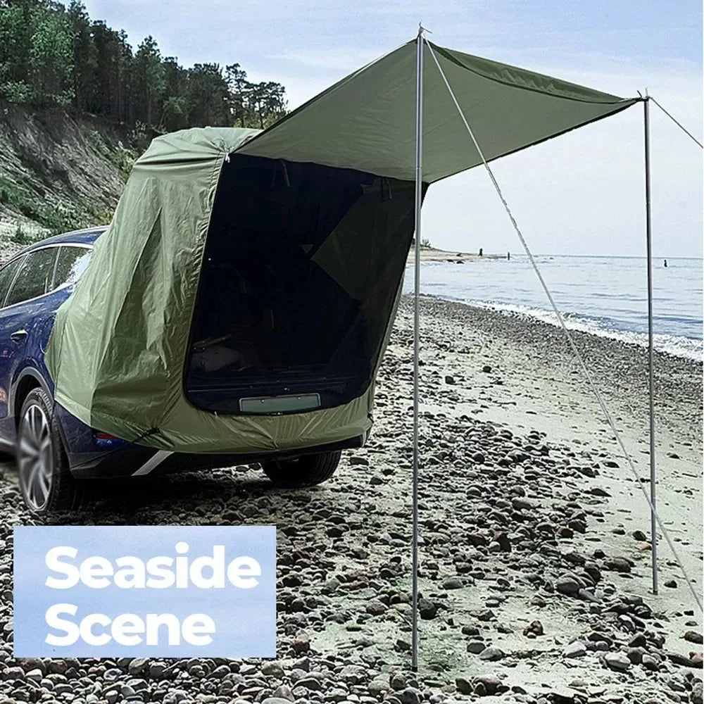 Classic Tienda trasera para autocaravana extensión para maletero de coche con toldo y protección solar. Responsible
