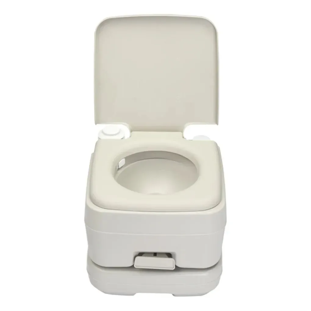 Dependable Inodoro portátil para acampar inodoro compacto con cisterna para viajes navegación y uso al aire libre. Fine