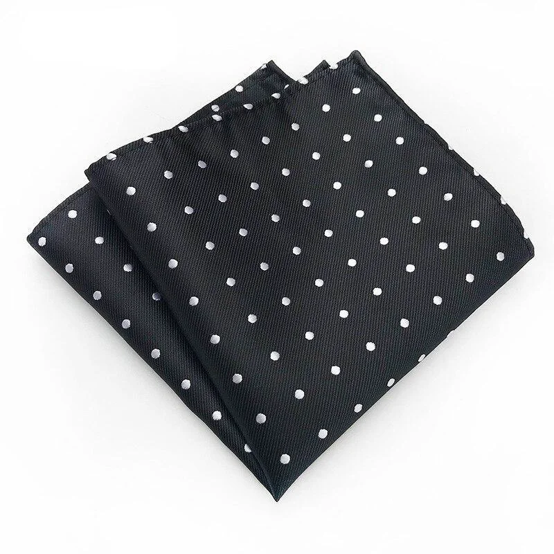 Superior Pañuelo de bolsillo de seda con lunares Recyclable