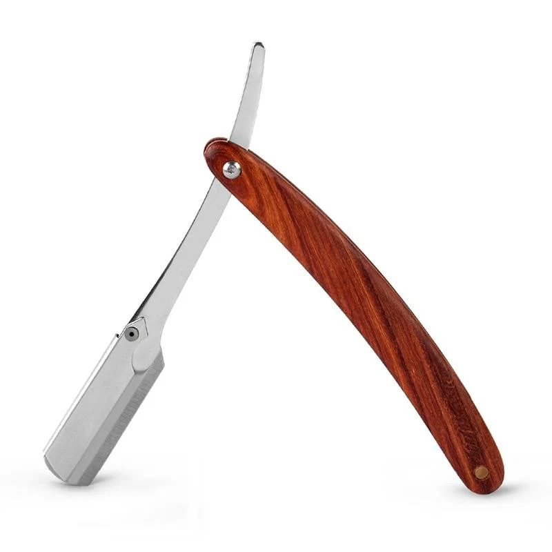 Consistent Manetto Maquinilla de afeitar Shavette con mango de madera Casual