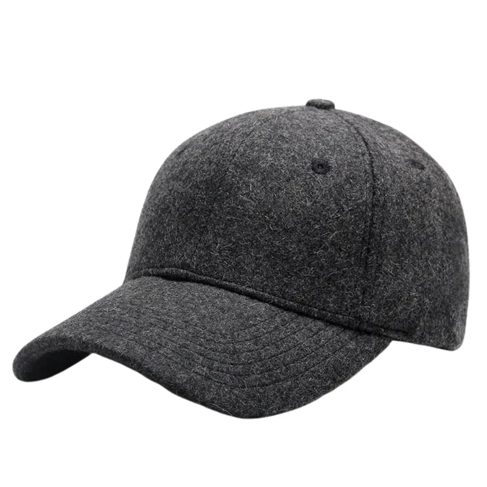 Carefully Designed Gorra de béisbol de lana maciza Breathable