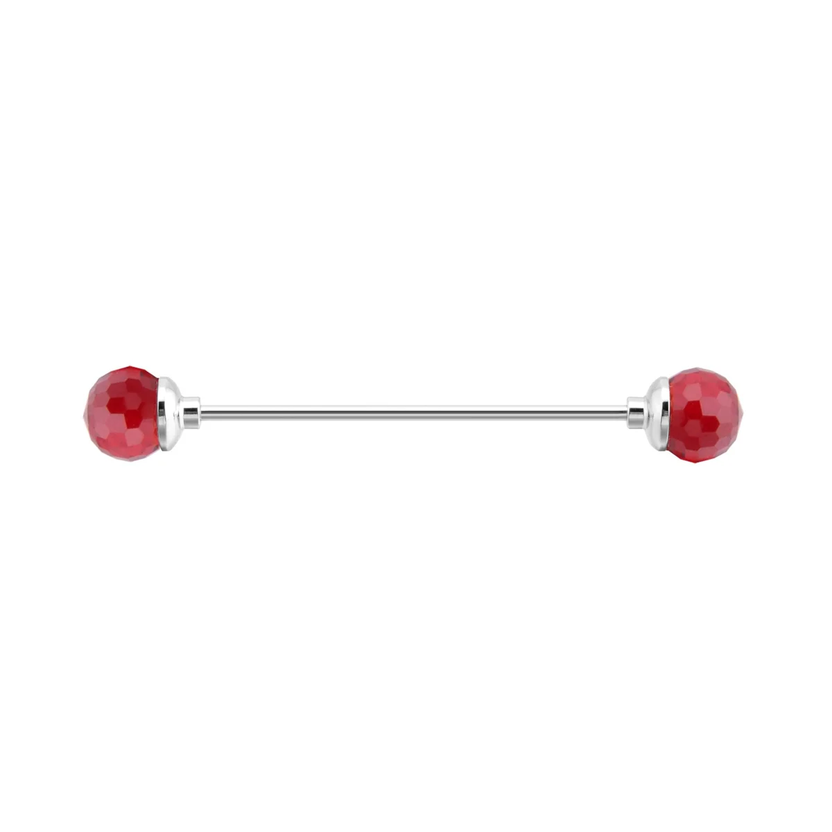 Detailed Bola de Cristal Roja Colar Bar Secure