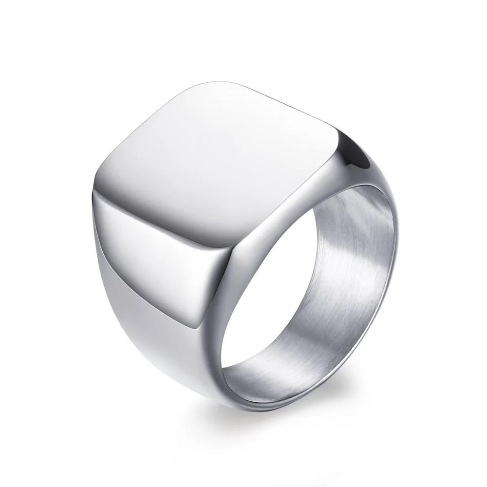 Certified William Anillo de sello cuadrado Detailed