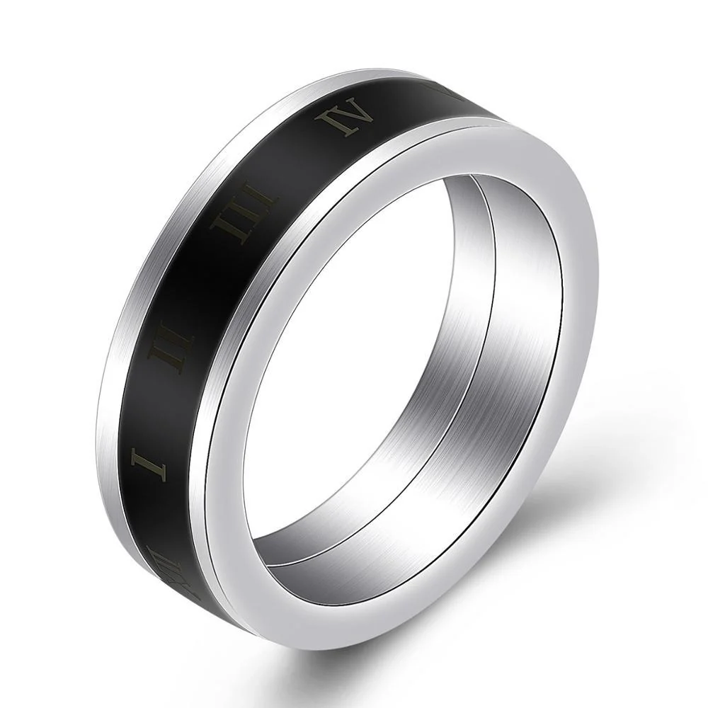 Authentic Anillo de números romanos Breathable