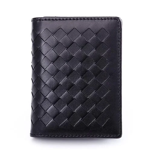 Authentic Claudio Cartera minimalista de piel de oveja Refined
