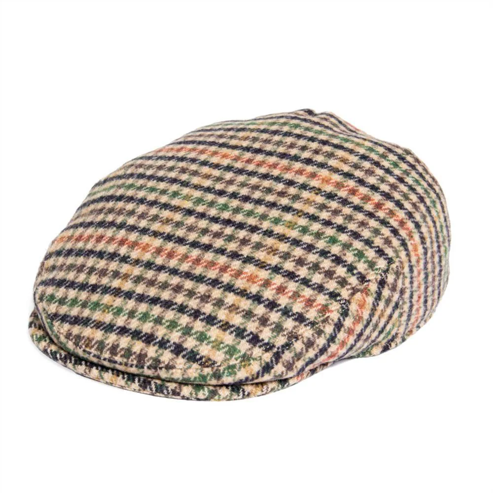 Traditional Houndstooth Gorra plana Mini Check Tweed Clean