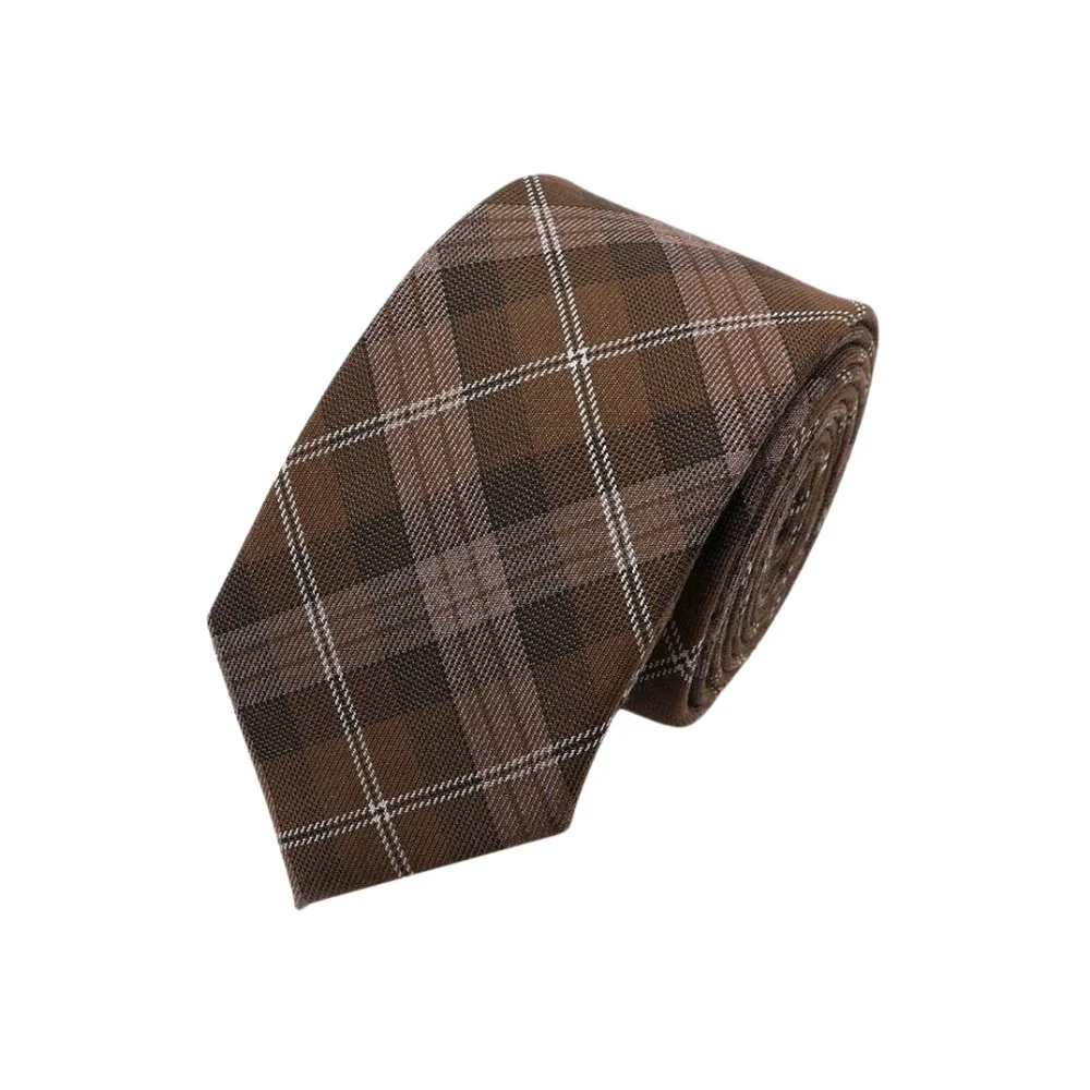 World-Class Corbata de algodón de tartán Original Design