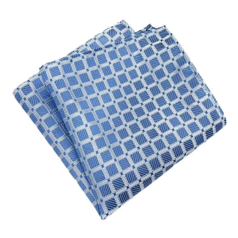 Verified Pañuelo de bolsillo de seda a cuadros Recyclable