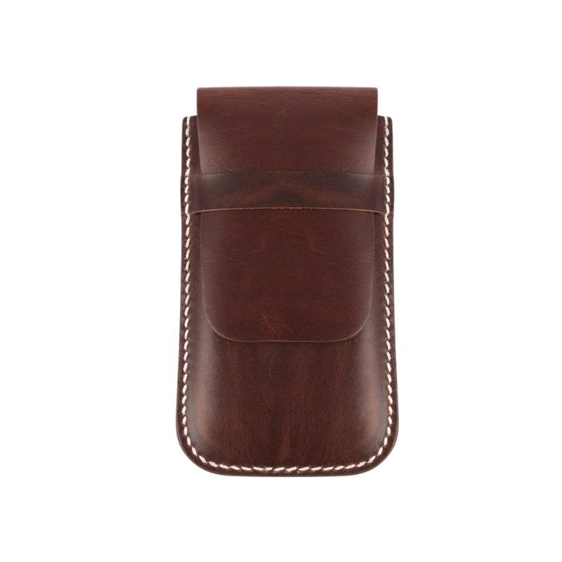 Soft Oscar Estuche de viaje de piel para un reloj Authentic