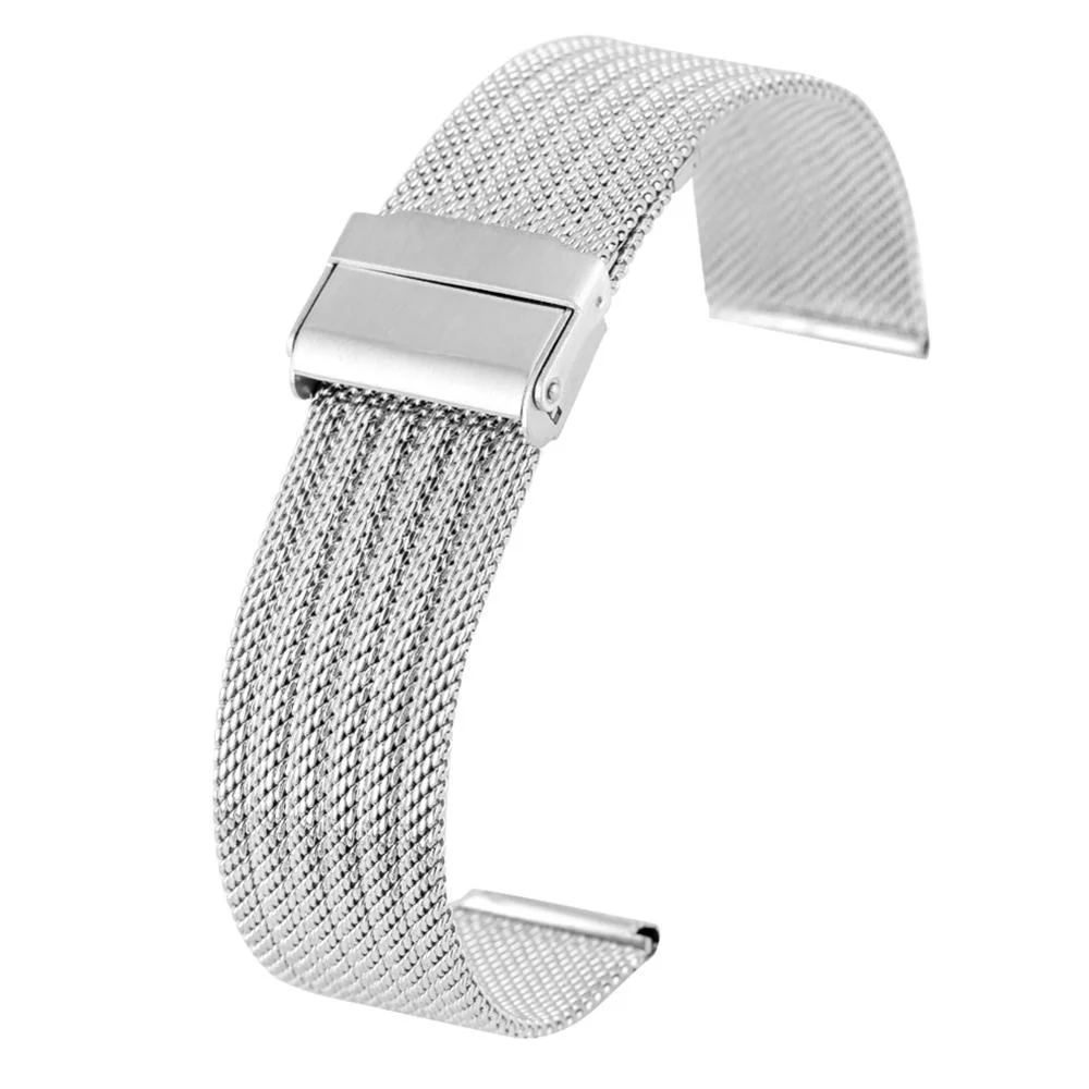 Breathable Luigi Correa de reloj de malla milanesa de acero inoxidable Verified