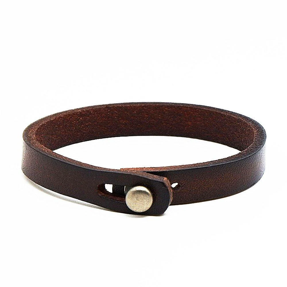 Superior Lennart Pulsera minimalista de piel de vaca User-Friendly