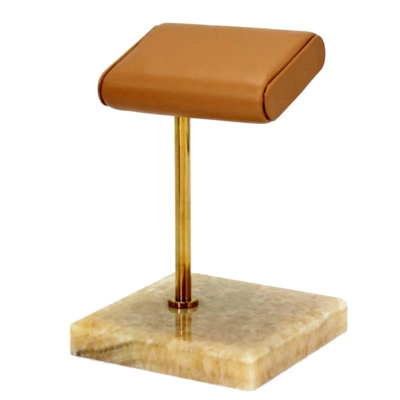 Solid Joshua Expositor de mármol dorado para relojes Traditional