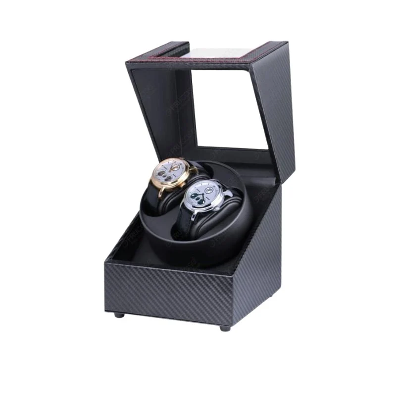 Trendy Gilberto Caja de almacenamiento doble para relojes con alimentación USB User-Friendly