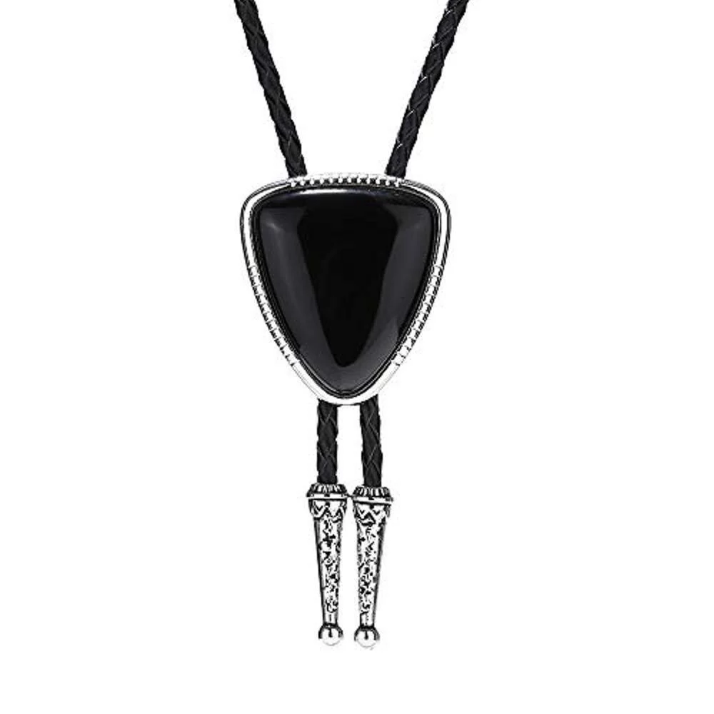 Casual Onyx Bolo Tie Fine Crafted