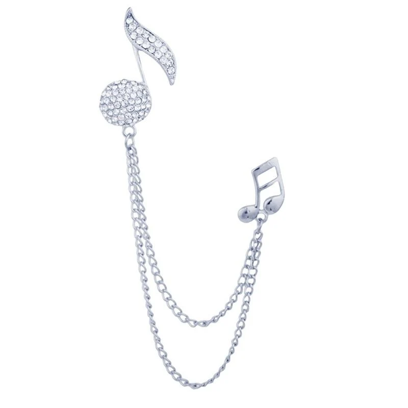 Trendy Melody Crystal Tassel Pin Easy-to-Use