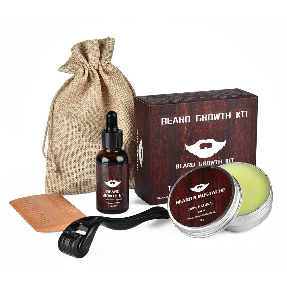 Contemporary 5 in 1 Viking Beard Growth Kit Smooth