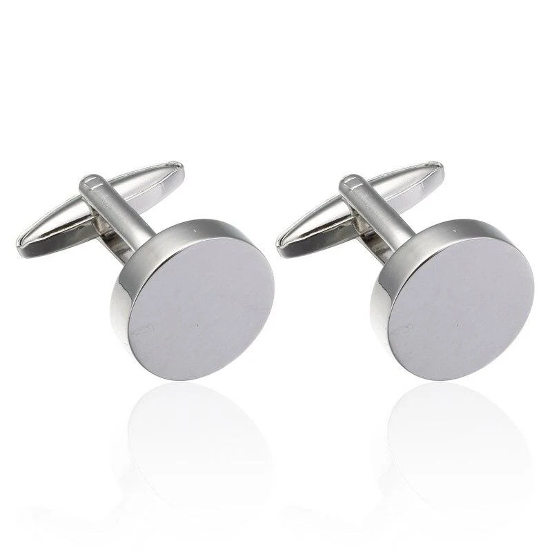 Verified Circular Blank Minimalist Cufflinks