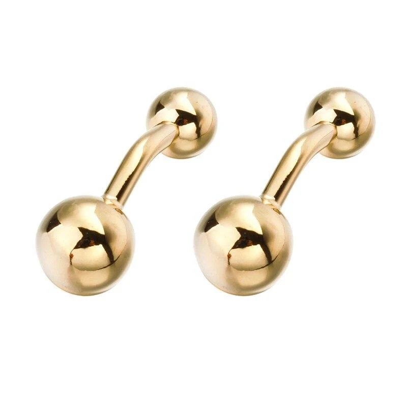 Carefully Designed Double Ball Metal Cufflinks Exclusive