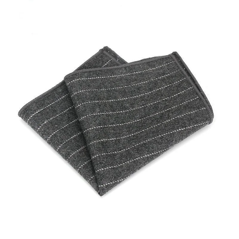 Sophisticated Pañuelo de bolsillo de lana a rayas High-End