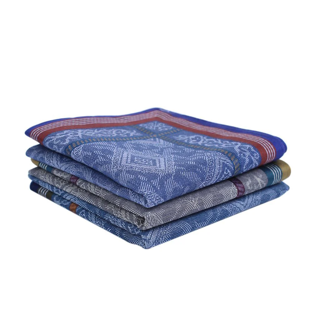 Stylish Set de pañuelos de algodón jacquard de 3 piezas Carefully Designed