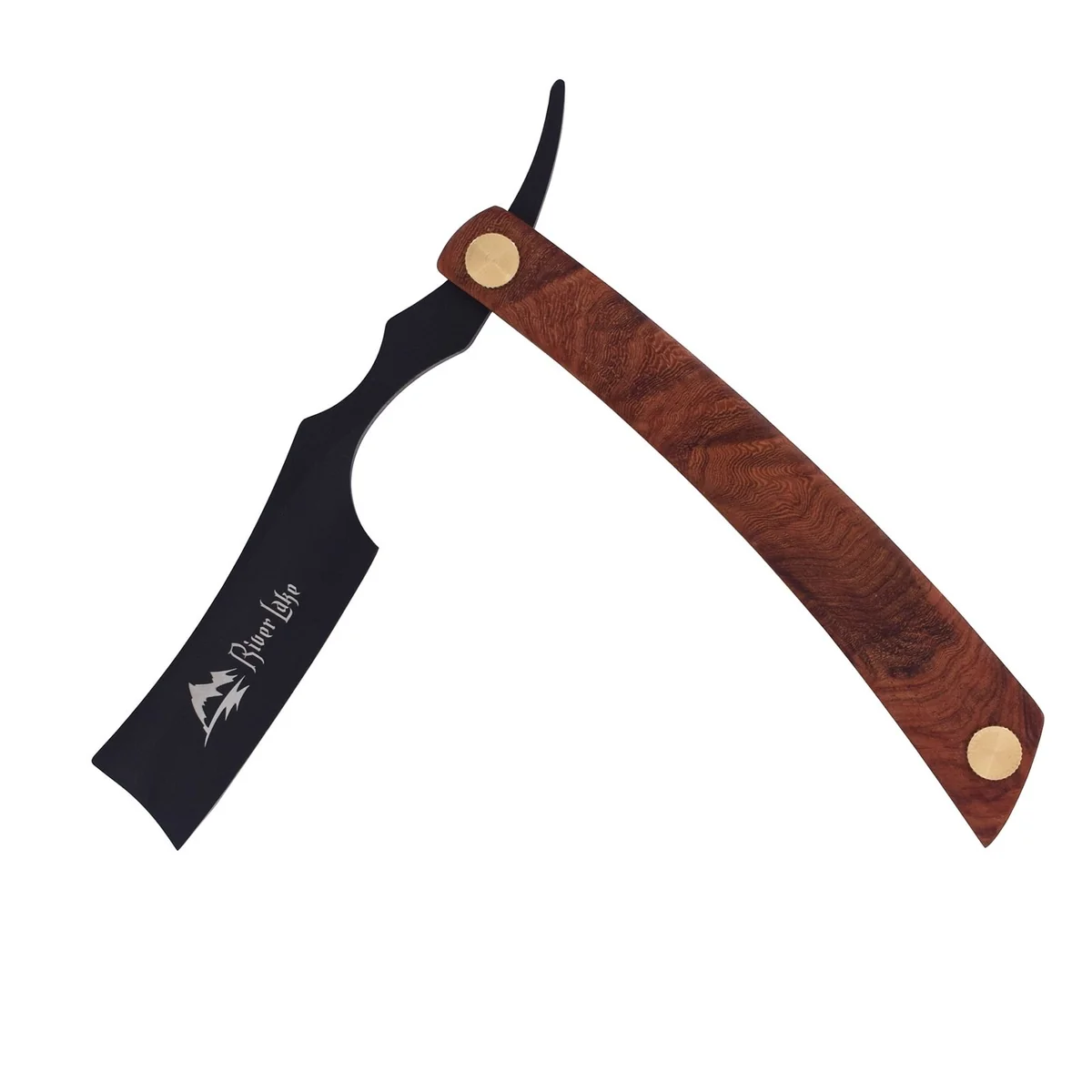 Artisan River Lake Navaja de afeitar vintage de filo recto Secure