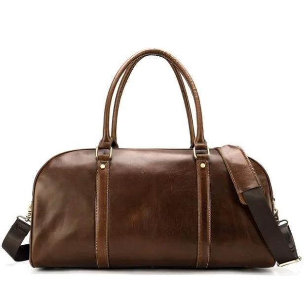 Detailed Laird Bolsa de viaje de piel de vaca Selected