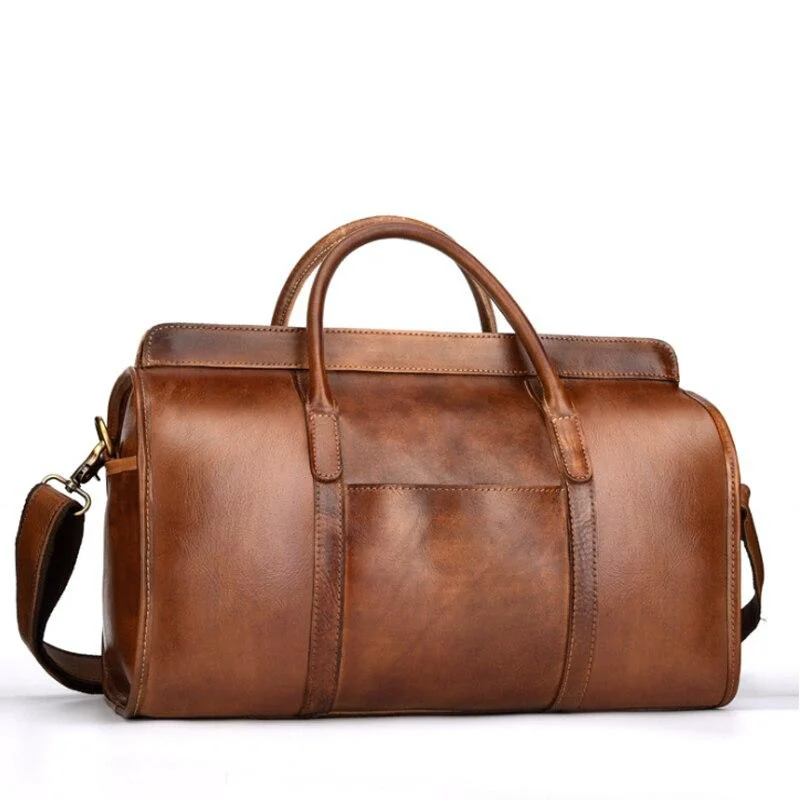 Artisan Noah Bolsa de viaje de piel de vaca Soft