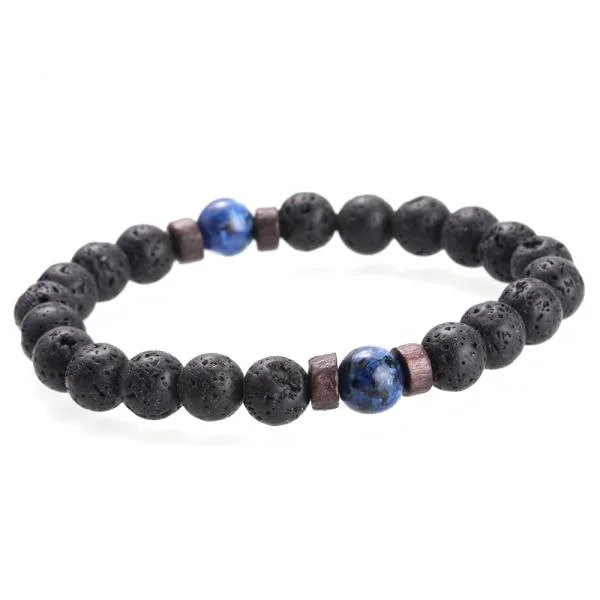 Top-Quality Pulsera de piedra de lava Comfortable