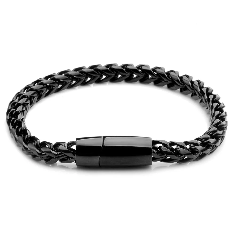Detailed Magnus Pulsera de acero inoxidable pulido Reusable