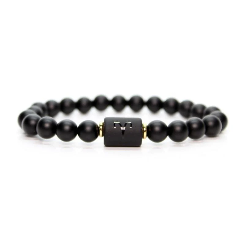 Trendy Pulsera de cuentas Signo del Zodiaco Recyclable