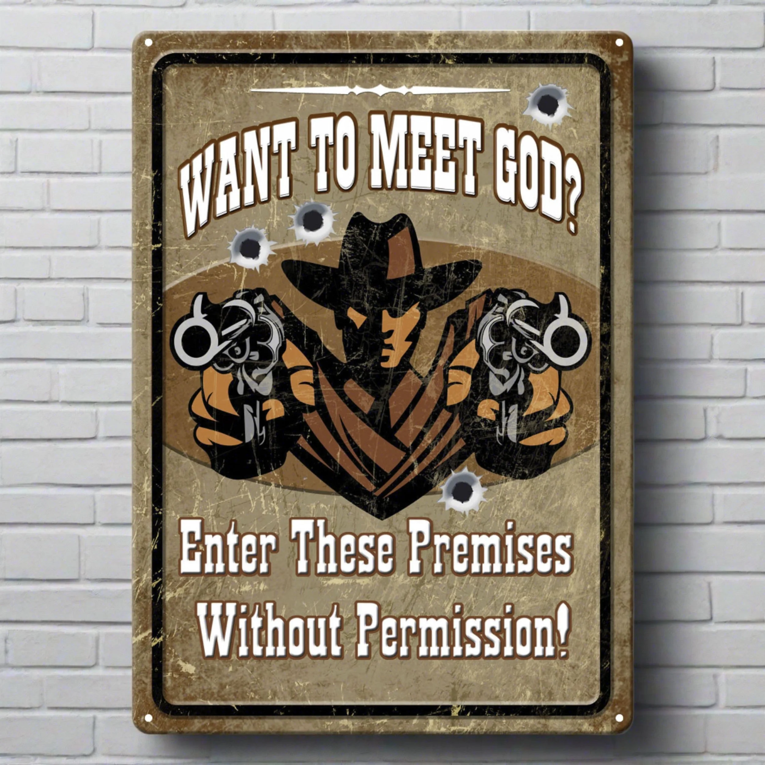 Artisan Tin Sign 12in x 17in-Meet God Original