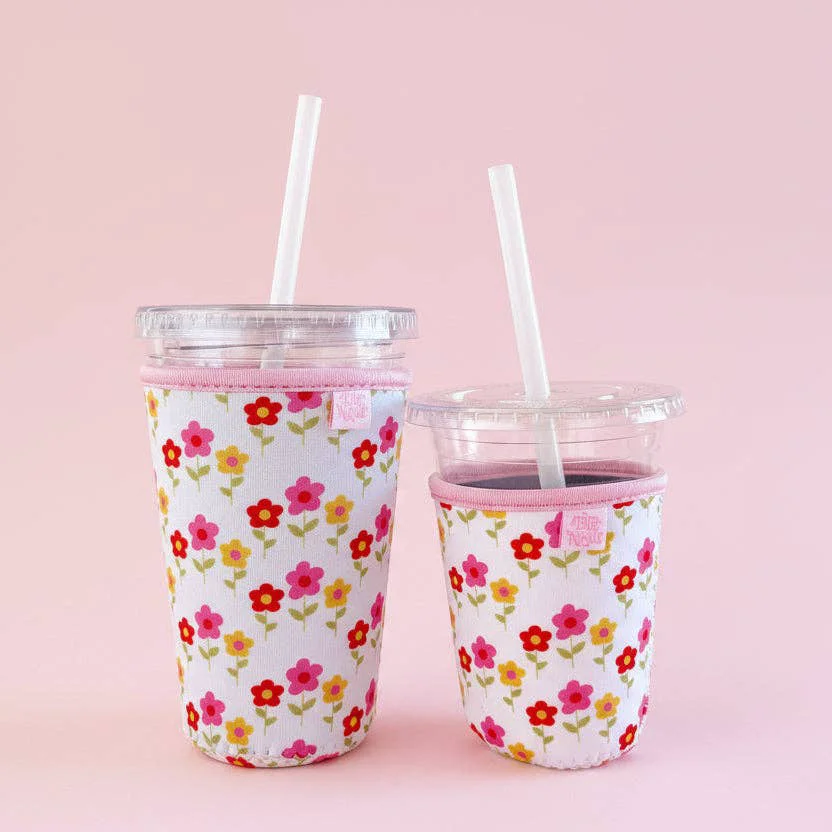 Artisan Iced Beverage Sleeve - Mod Floral Eco-Friendly