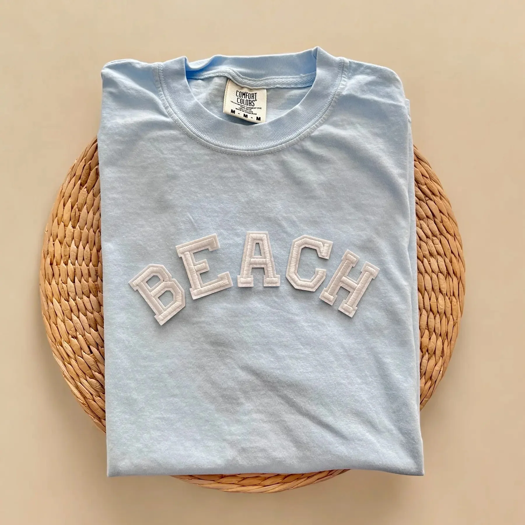 Efficient Beach Crewneck Tee Top-Quality