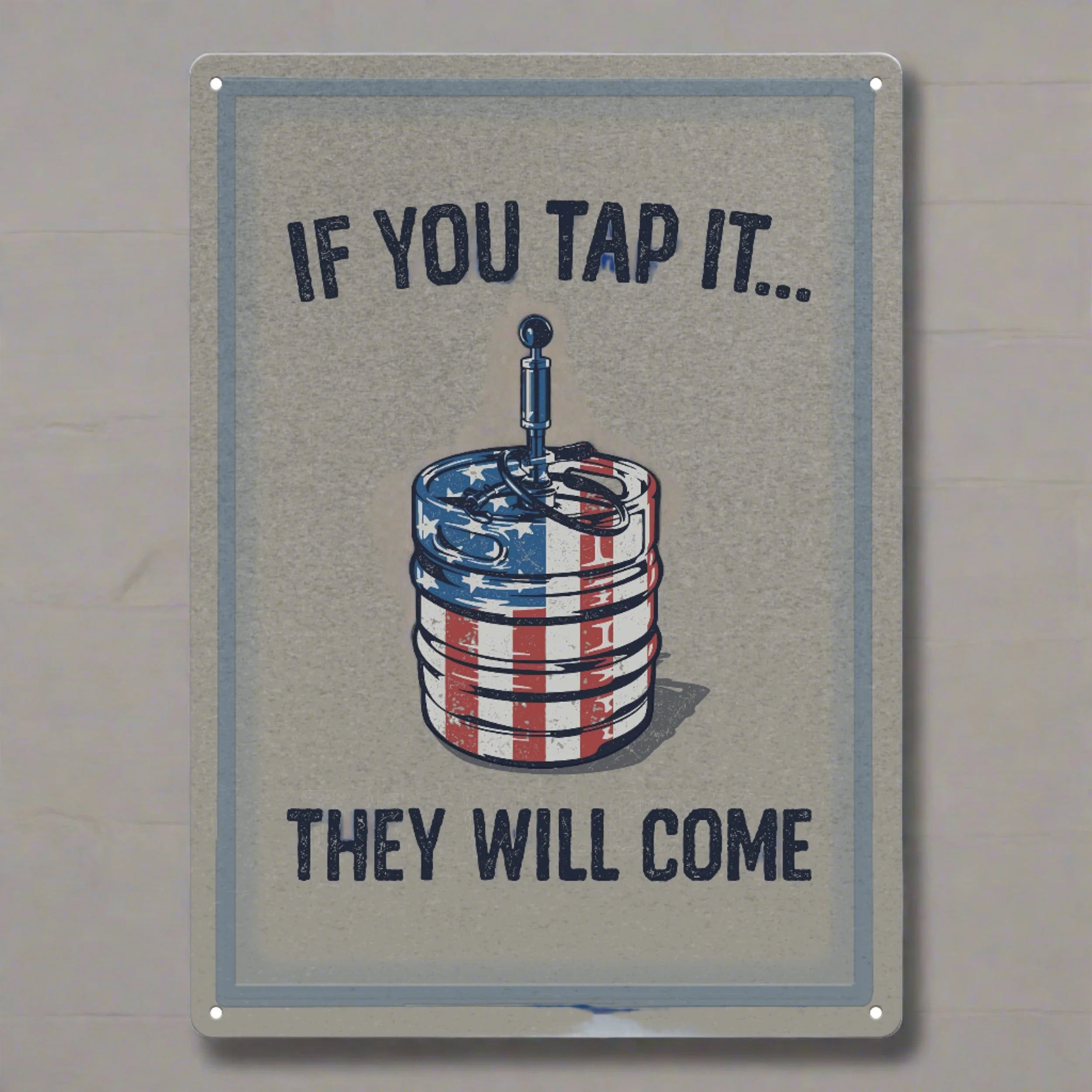 Stylish Tin Sign 12in x 17in-If You Tap It Safe