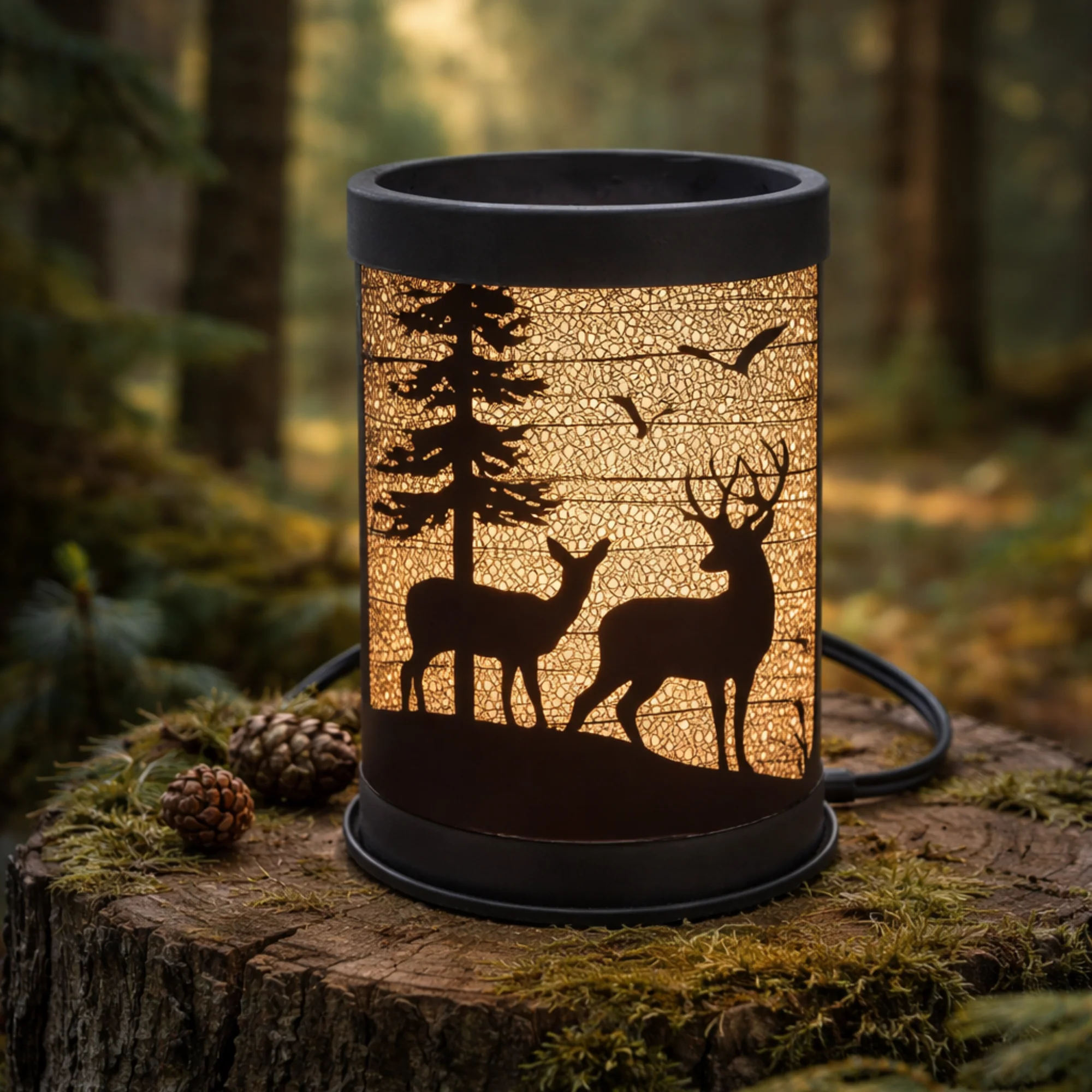 Convenient Candle Warmer-Deer Silhouette Minimalist
