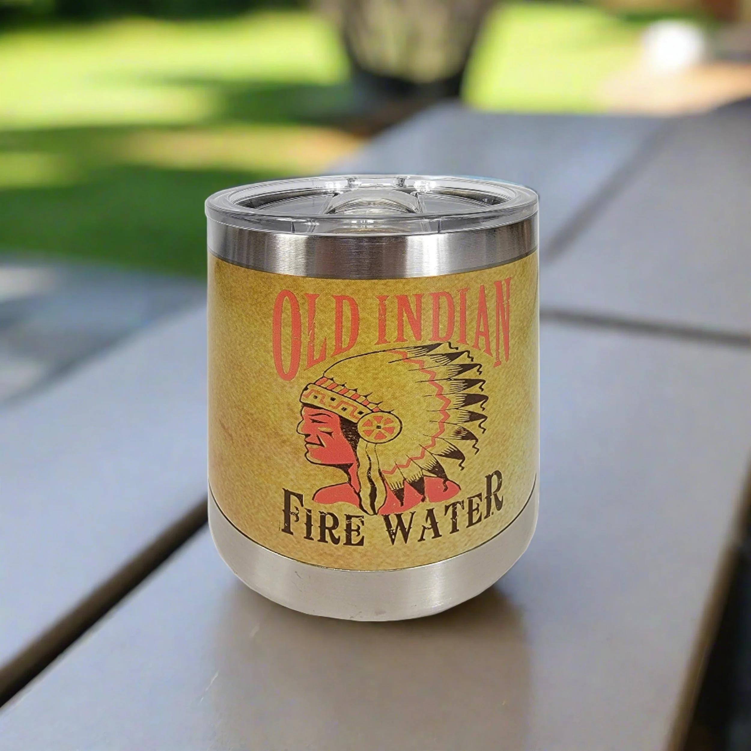 Certified Tumbler 10oz-Old Indian Fire Water Casual