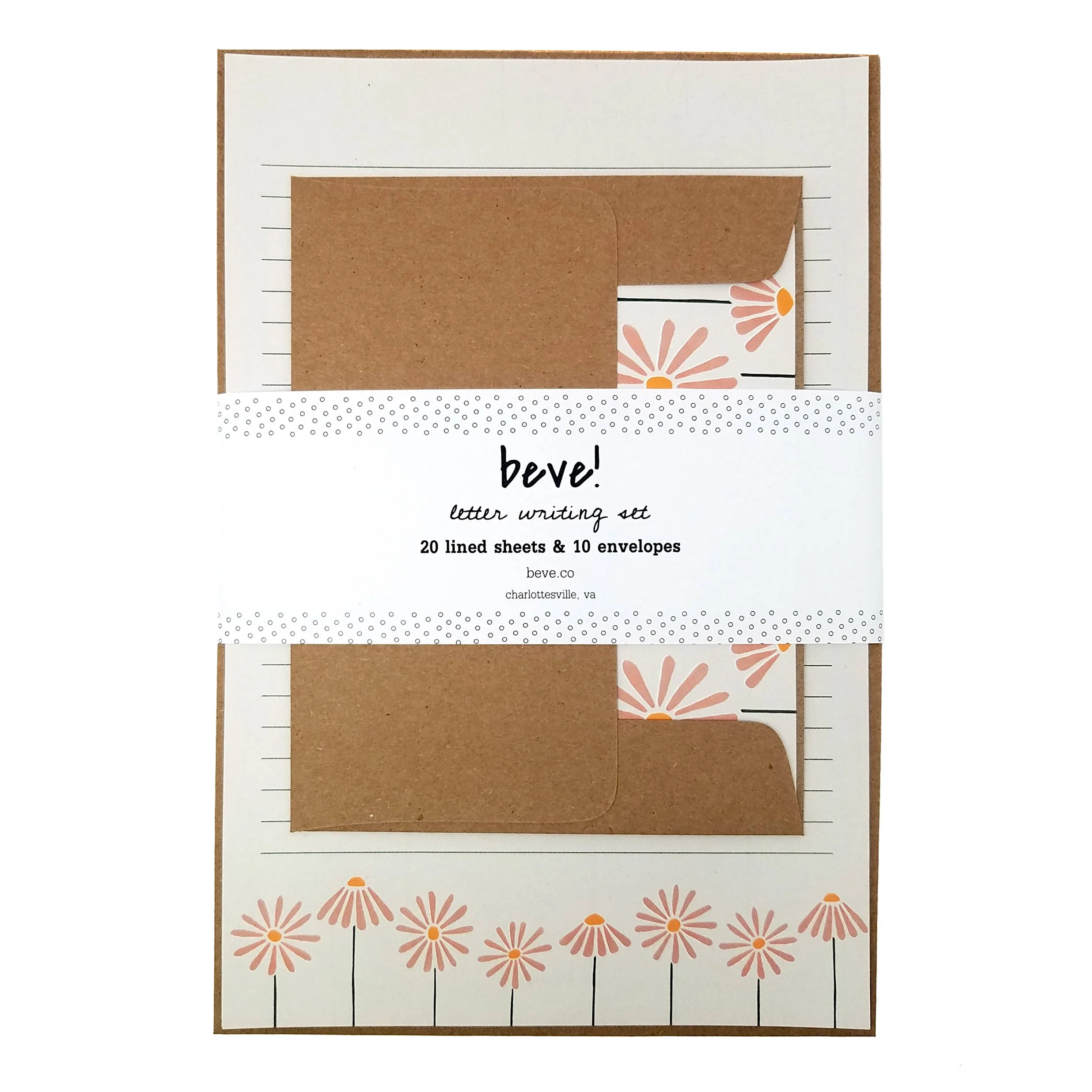 User-Friendly Coneflower Letter Writing Stationery Set High-Grade