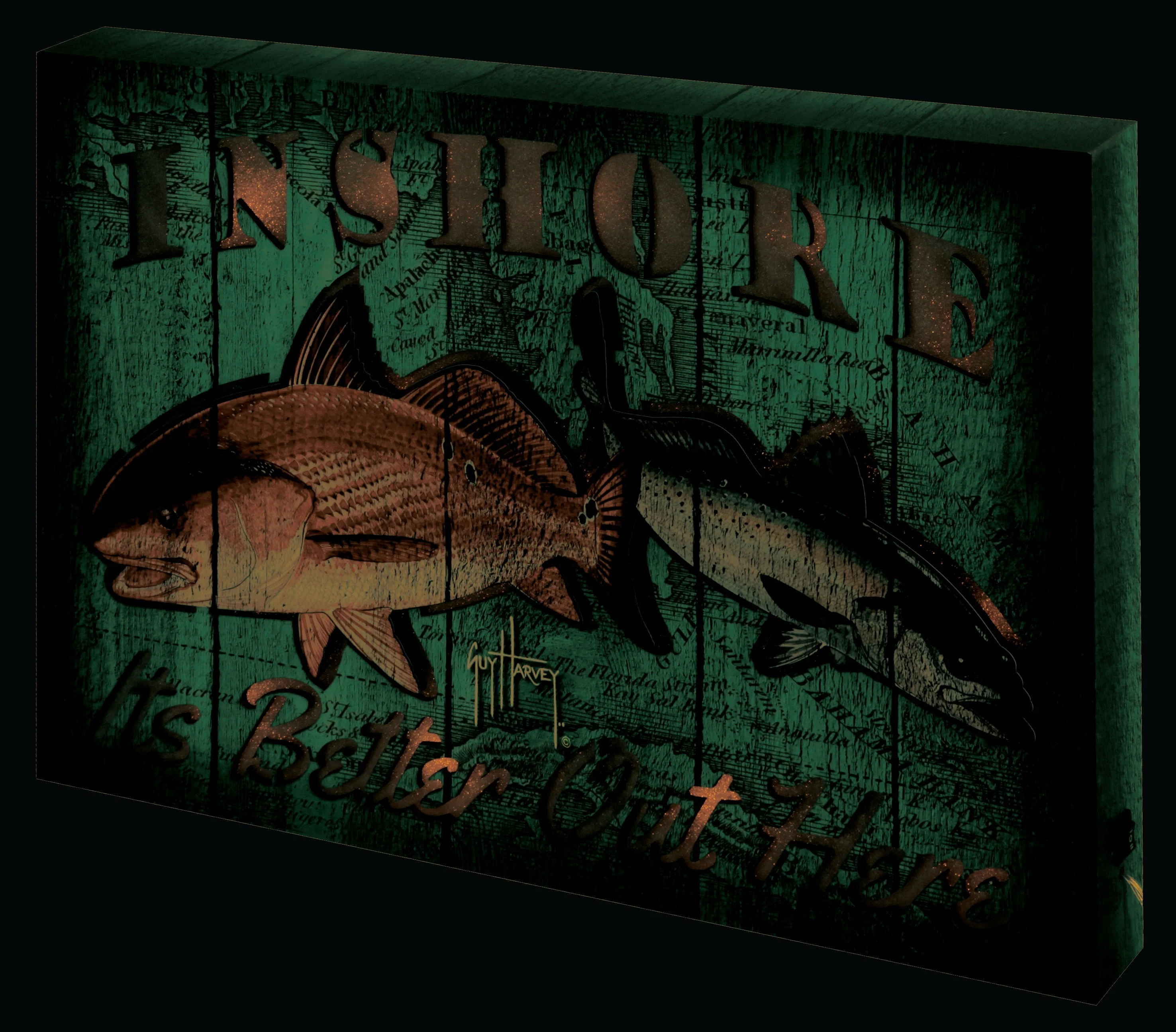 Artisan Wall Sign LED-Guy Harvey Inshore Innovative