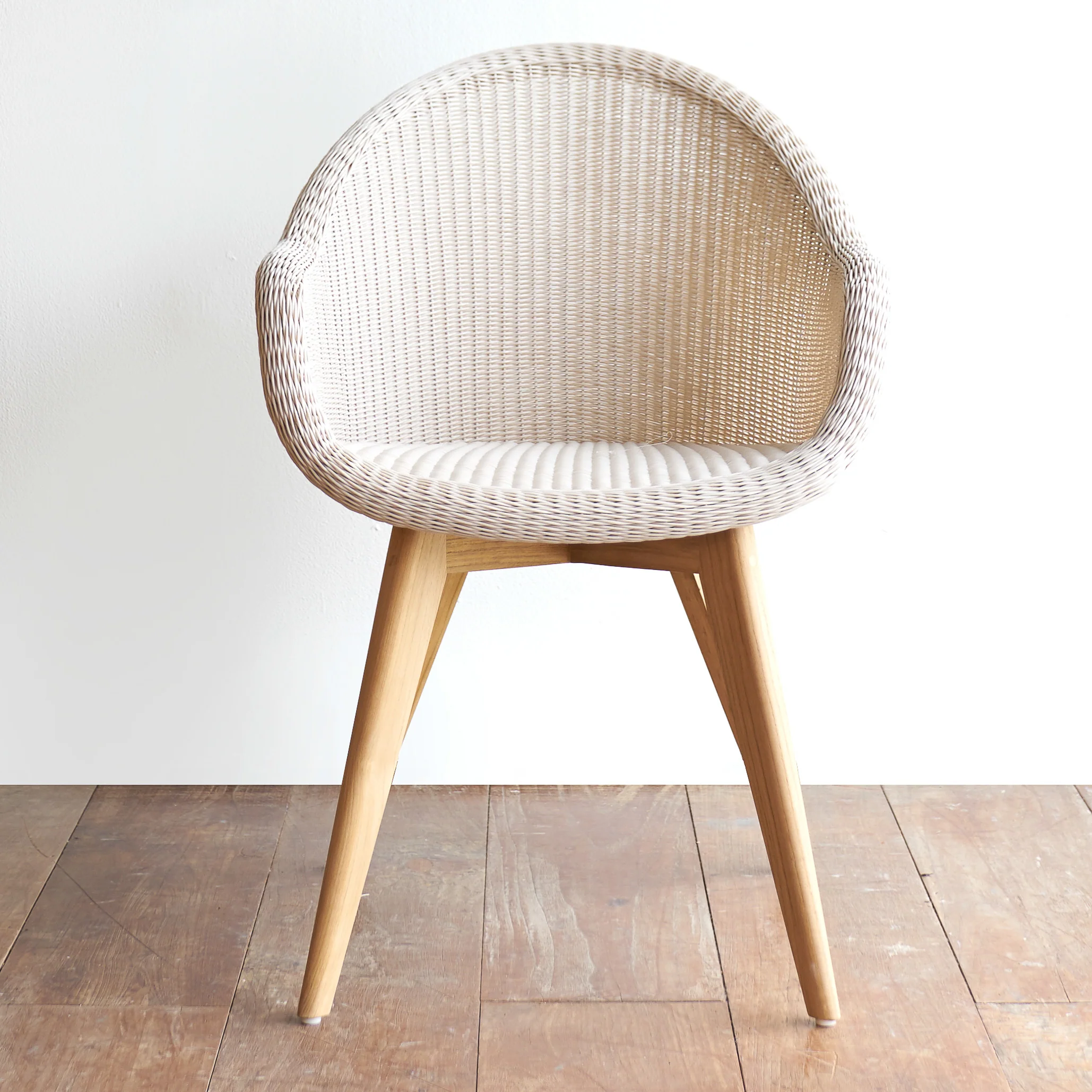 Natural Edgard Outdoor Dining Chair Teak - Old Lace Enhanced