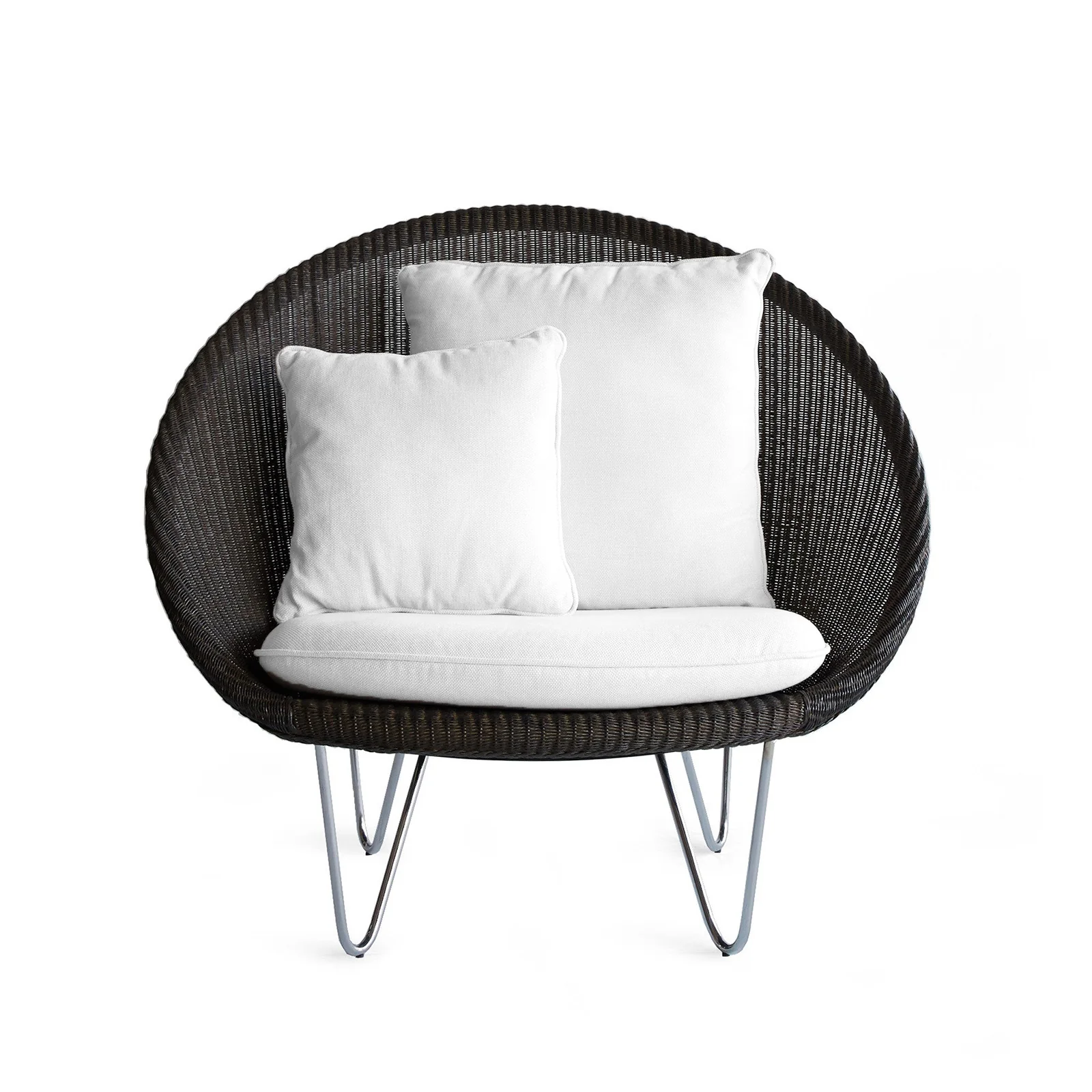 Genuine Joe Occasional Chair Dark Grey Wash Detailed