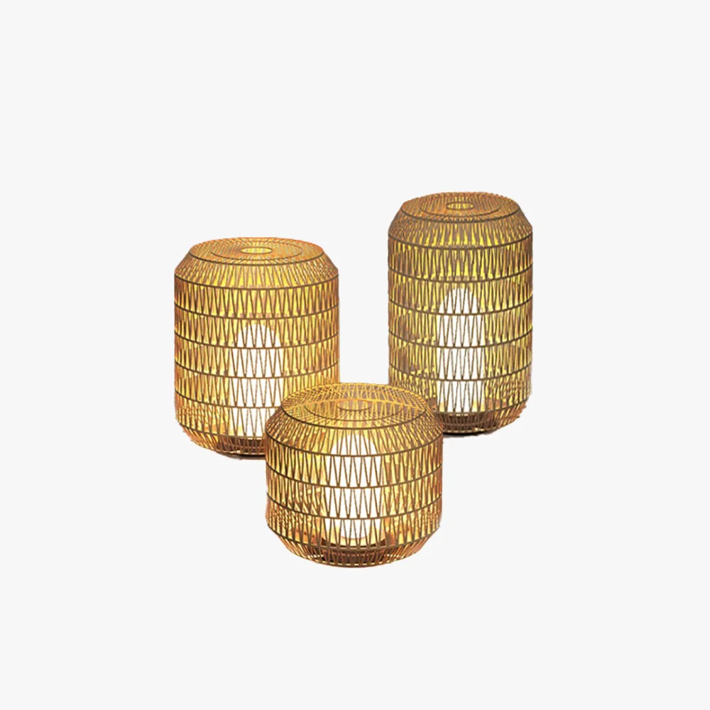 Carefully Designed Ritta Außenstehleuchte Bauernhof Metall Rattan ∅28 41 52CM Authentic
