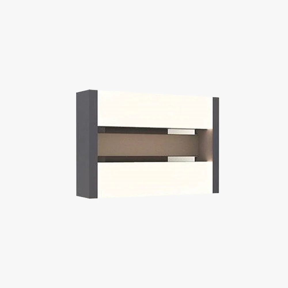 Contemporary Orr Schwenkbar Außenwandleuchte Schwarz 2-flammig 23CM Lang Premium Material