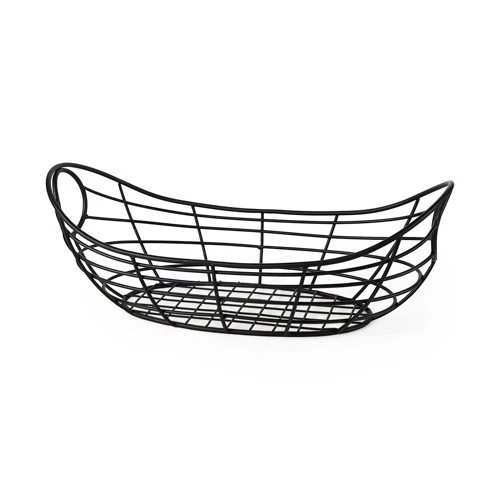 High-Performance Mateo 22.0L x 12.0W x 7.9H Black Metal Basket Secure