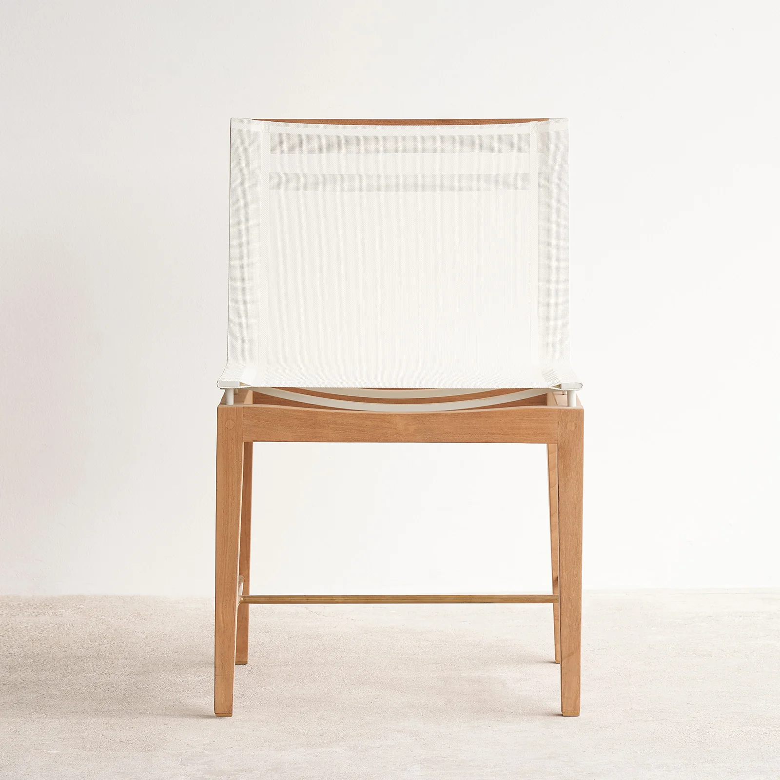 Easy-to-Use Byron Outdoor Dining Chair Teak - White Premium Material