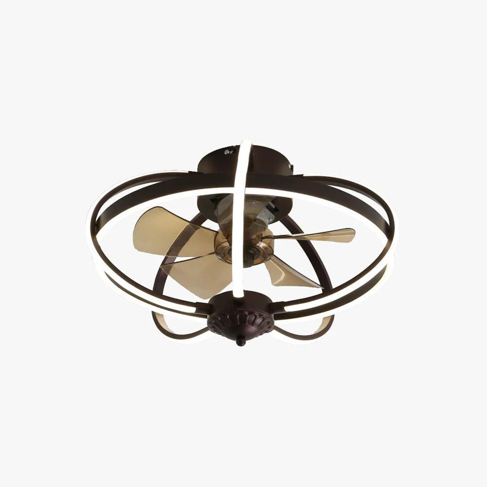 Sophisticated Lacey Deckenventilator mit Beleuchtung Aluminium Metall ∅50CM Responsible