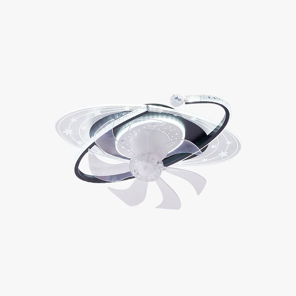 Breathable Minori Deckenventilator mit Beleuchtung Ellipse 3 Farben ∅50CM Official