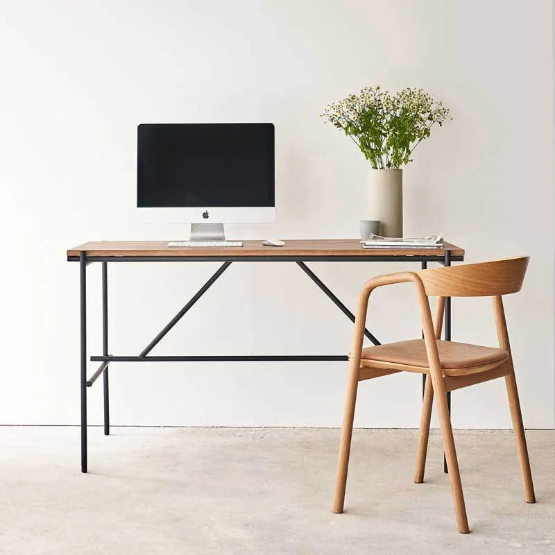 Crafted Oscar Desk Teak Contemporary