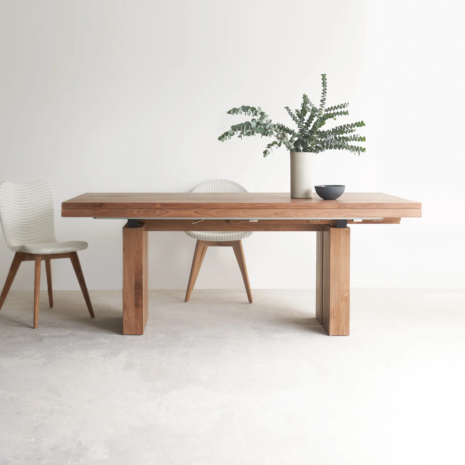 Official Double Extendable Dining Table Teak Original Design