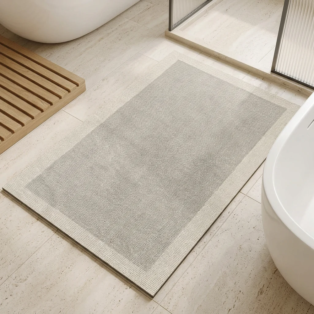 Premium Quick-Dry Stone Bath Mat Absorbs on Contact Non-Slip High-End