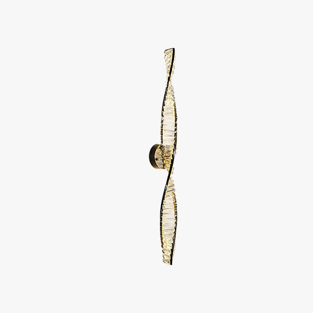 Artisan Kristy Kristall Vanity Wandleuchte Schwarz Gold 50 100CM Lang Convenient